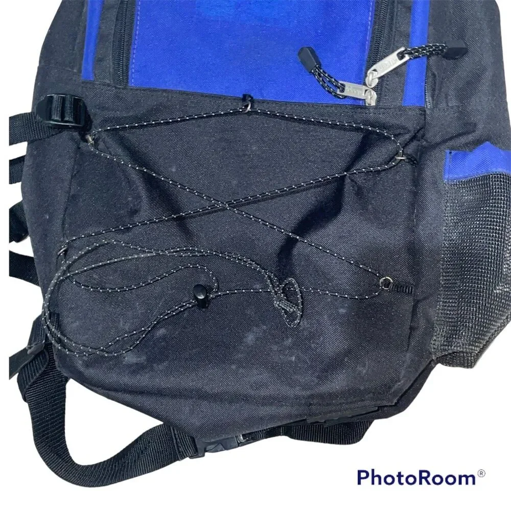 JEEP Travel Authentic Equipment Backpack Bookbag Travel Hiking Blue 19” X 14”